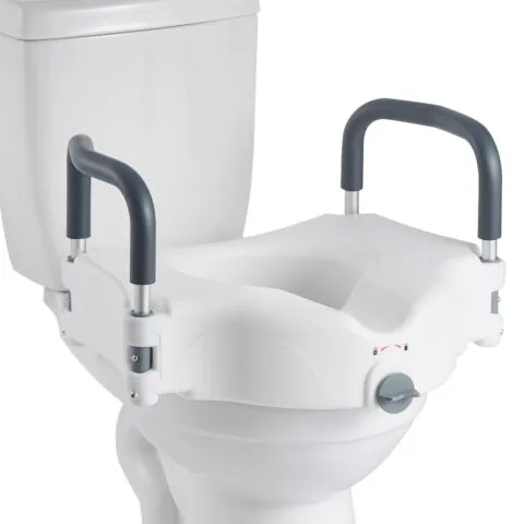 Kõrgendatud WC-poti iste käetugedega, 136,1 kg, 127 mm