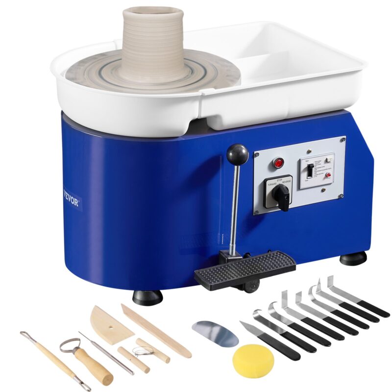 Pottery Wheel 27.9 cm Ceramic Wheel Foot Pedal Sculpting Tools Apron 350W, 27,9 cm, 350 W
