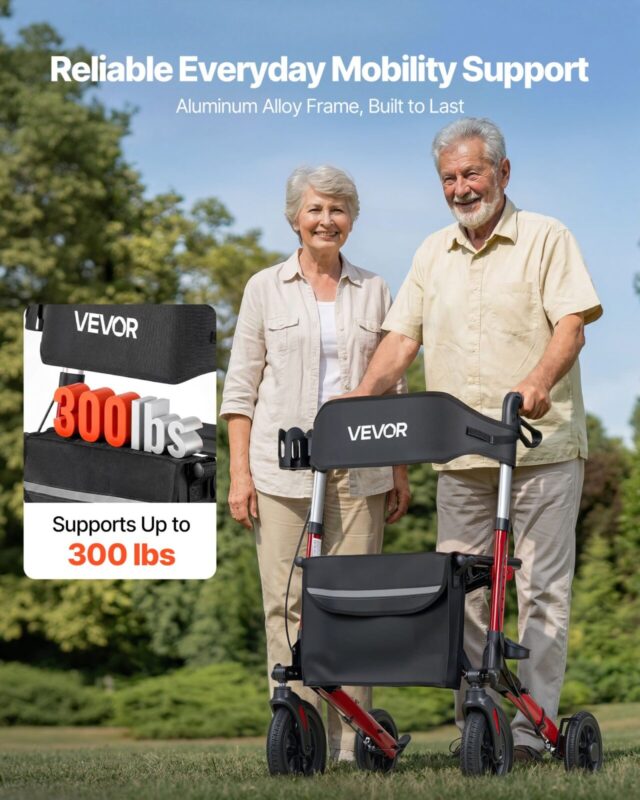 Rullkäimisraam istmega eakatele, 136 kg