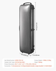 VEVOR 4/4 täissuuruses viiulikott, 770×250×130 mm — pilt 7