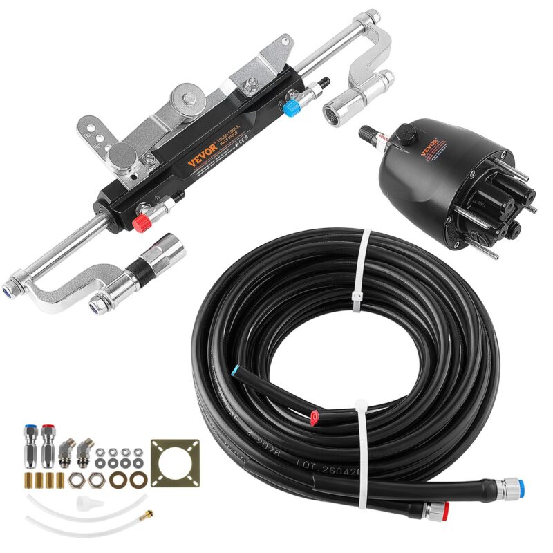 Hydraulic Steering Kit 300HP Hydraulic Outboard Steering System 7.92m, 7,92 m