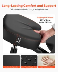 Ergonoomiline põlvitustool ratastega, 120 kg — pilt 5