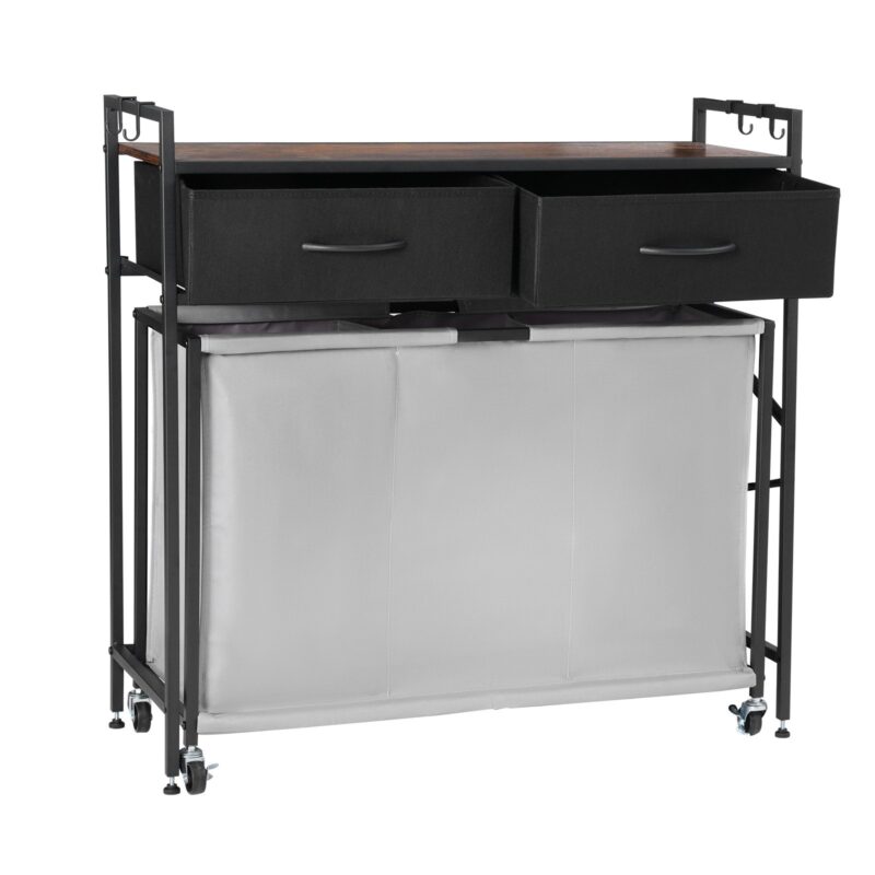 VEVOR 3-osaline pesusorteerija, 30 kg, 770×300×482 mm