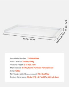 VEVOR Pesumasina-kuivati ​​tööpind, 113 kg, 137 x 69,9 cm, valge — pilt 7