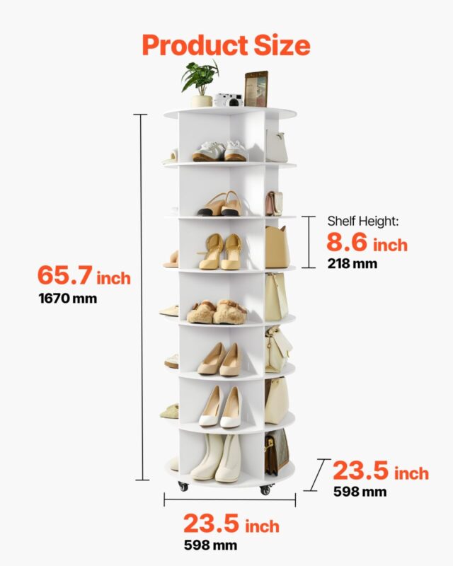 7-astmeline pöörlev kingariiuli torn ratastega, 12 kg, 7 tasandit