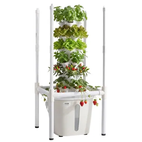 VEVOR Hüdropoonikatorn, 6 tasandit, 20 L, 44×44×95 cm