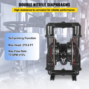 Õhuga töötav topeltmembraaniga pump, 5,08 cm, 285 L — pilt 4