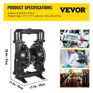 Õhuga töötav topeltmembraaniga pump, 5,08 cm, 285 L — pilt 7
