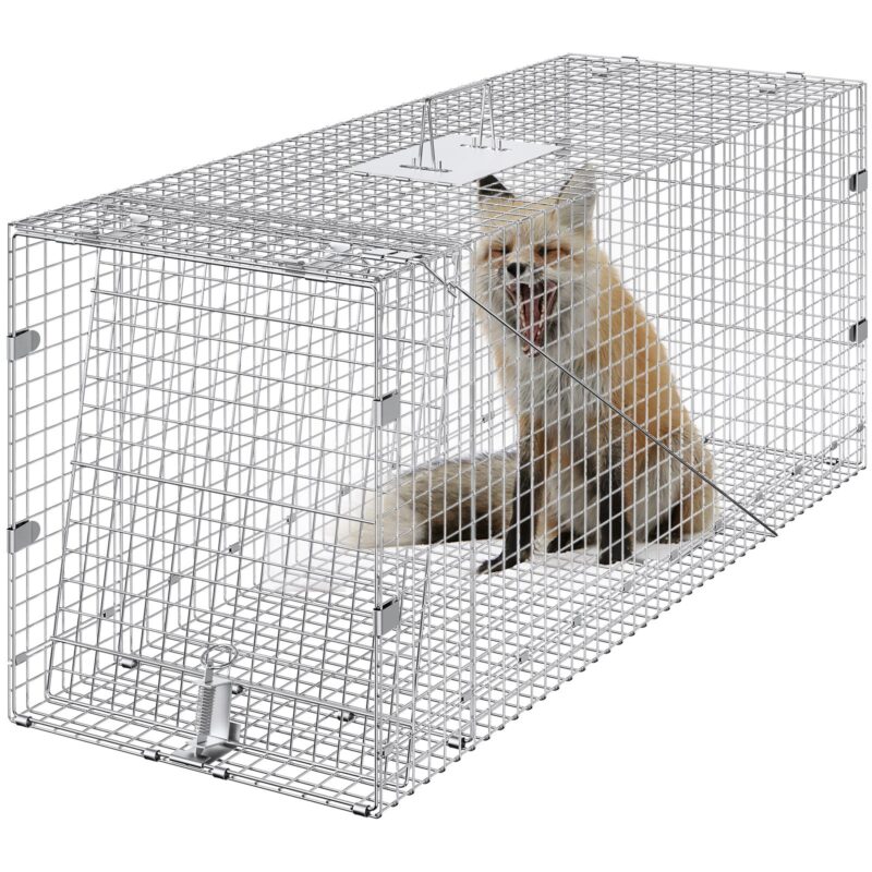 Live Animal Cage Trap, 127 x 50,8 x 66,0 cm, 1270 x 508 x 660 mm