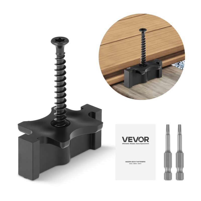 600PCS Hidden Deck Fasteners for Composite Decking Board, 600 tk, 6,5 mm