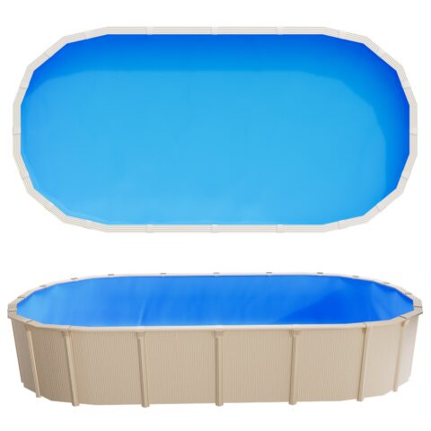 Oval Pool Liner, 375 x 732 cm, 0,4 mm
