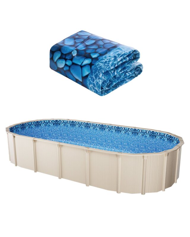 3.66 x 7.32 m Oval Pool Liner, 3,66 x 7,32 m, 137 cm