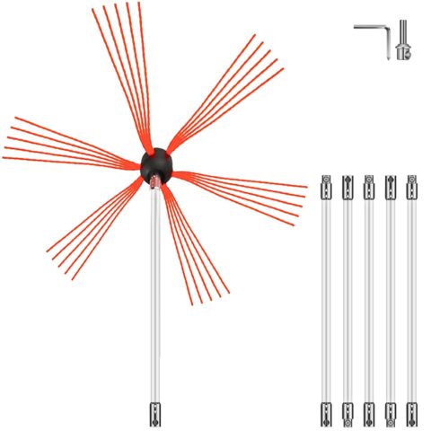 Flexible Chimney Sweep Rods, 6 m, 30 cm