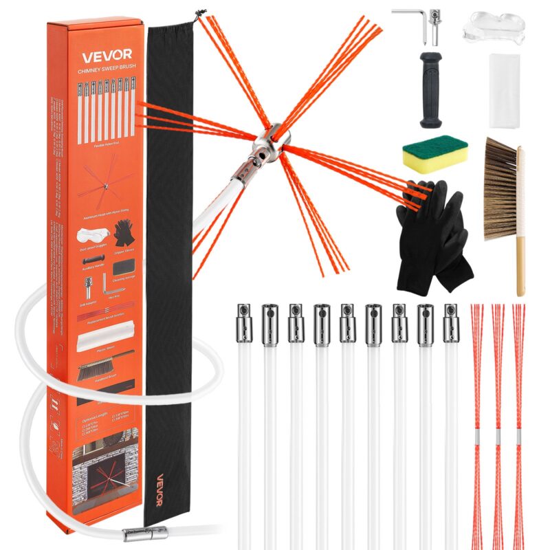 Chimney Sweep Kit, 9,14 m, 1,27 cm