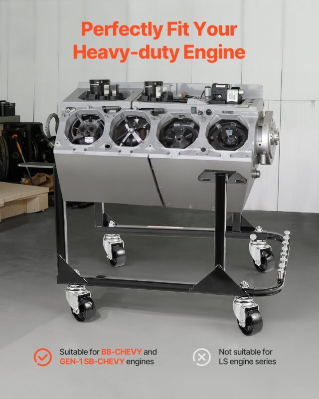 VEVOR Mootoritugi, 340 kg, 600×500×455 mm