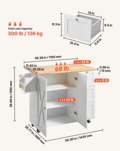 Köögisaare käru täispuidust pealispinnaga, 115 cm laius, 4 kg — pilt 3