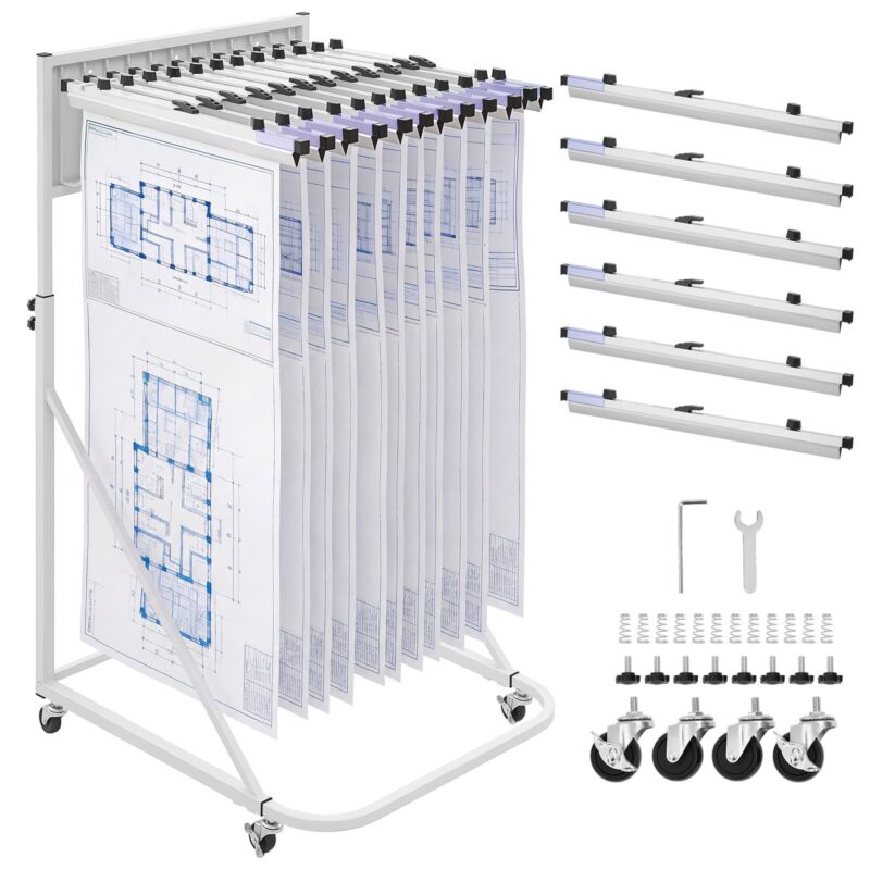Blueprint Storage Rack, 99,8 kg, 610 mm, 6 tk