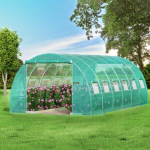 VEVOR Tunnelkasvuhoone, 609,6 x 304,8 x 213,4 cm, roheline — pilt 8