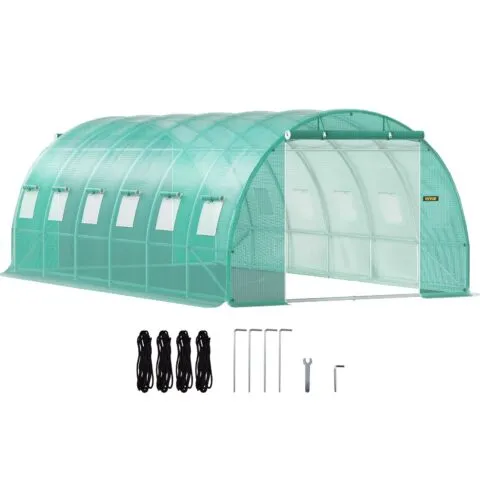 VEVOR Tunnelkasvuhoone, 609,6 x 304,8 x 213,4 cm, roheline