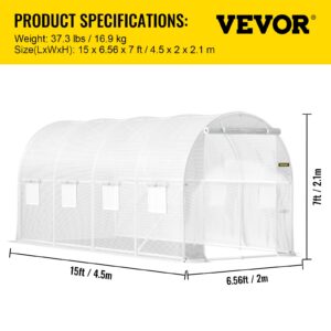 Tunnelkasvuhoone, 457,2 x 198,12 x 213,4 cm — pilt 7