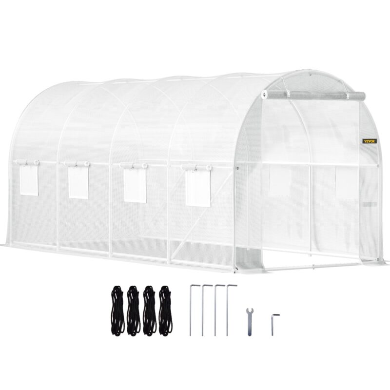 Walk-in Tunnel Greenhouse, 457,2 x 198,12 x 213,4 cm, 0,51 mm