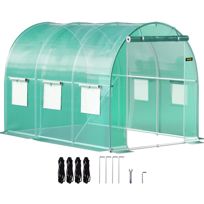 Walk-in Tunnel Greenhouse, 304,8 x 213,4 x 213,4 cm, 0,51 mm