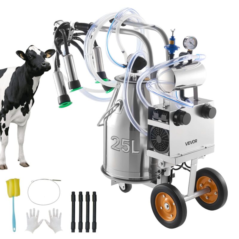 Electric Cow Milking Machine, 25 L, 900 W