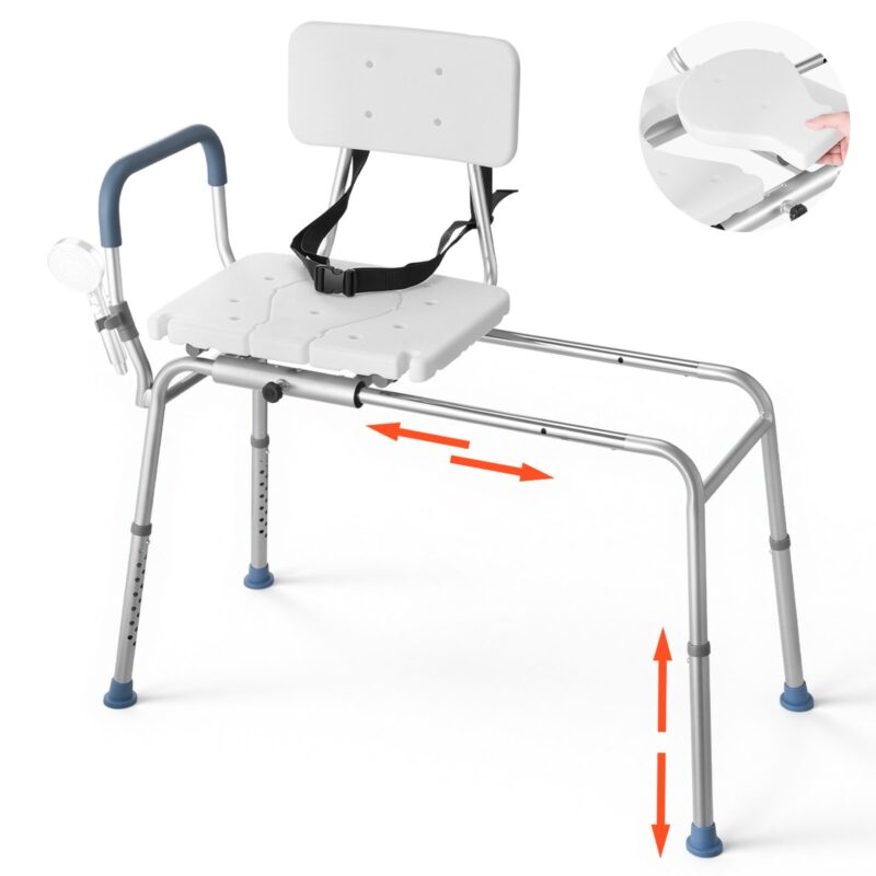 Sliding Shower Chair, 181 kg, 560 mm