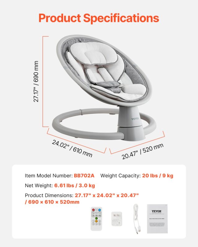 VEVOR Beebikiik, 9 kg, 9,07 kg, 690×610×520 mm