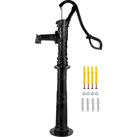 Hand Water Pump with Stand, 40 x 23,9 x 135 cm, 12,7 mm