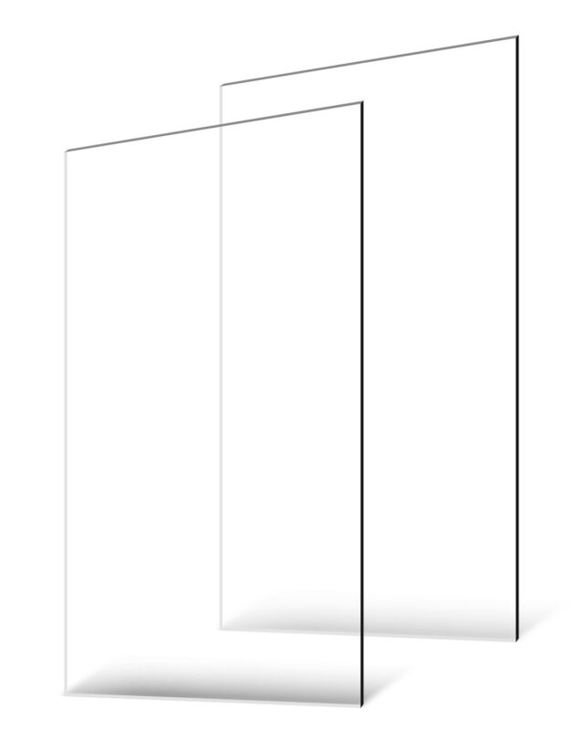 Clear Acrylic Sheets, 61,0 x 122 cm, 2 tk, 3,17 mm
