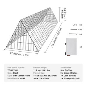 Kanatunnelid, 300 x 71,1 x 61,5 cm — pilt 7