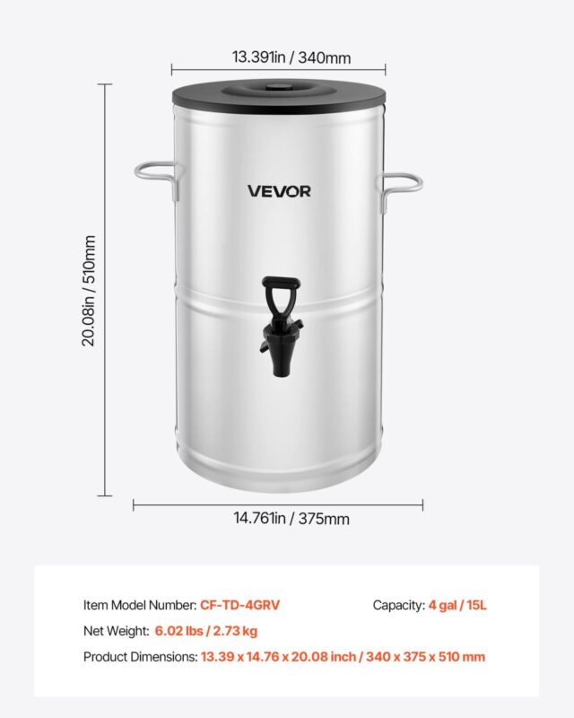Jäätee dosaator, 15 L