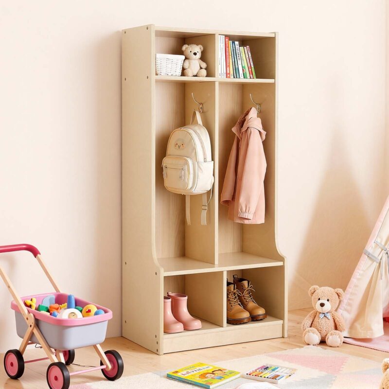 2-Section Kids Coat Locker, 15,25 kg, 25,8 x 30,5 x 21,5 cm