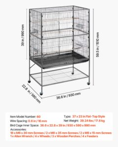 Linnupuur, 930 x 580 x 1510 mm — pilt 7