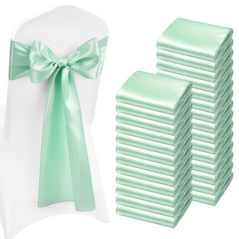 Satin Chair Sashes Bows, 17,8 x 274 cm, 100 tk