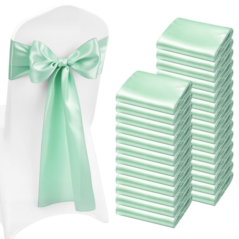 Satin Chair Sashes Bows, 17,8 x 274 cm, 100 tk
