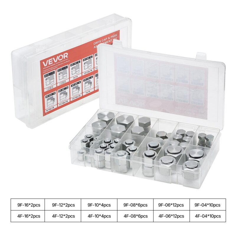 72 PCS ORFS Hydraulic Fittings, 72 tk