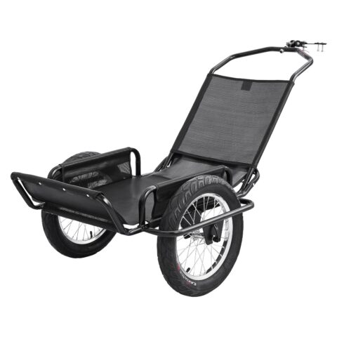 Bike Cargo Trailer 145 kg Load Heavy-Duty Bicycle Game Cart Foldable, 406 mm