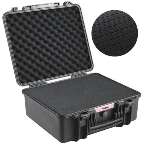 Hard Pistol Cases with Pre-cut PU Foam, 49,0 x 43,4 x 21,1 cm, 1 m