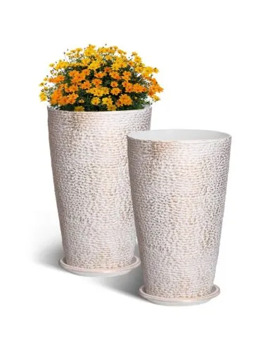2 kõrge õue lillepotti komplekt 53,3 cm K