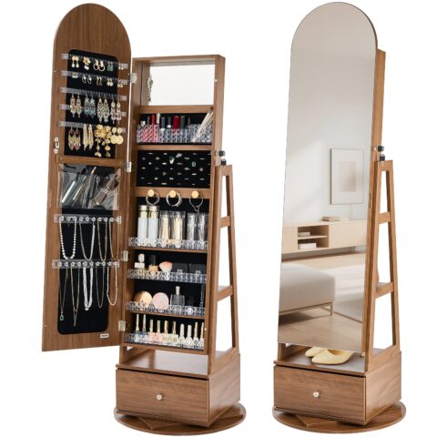 360° Swivel Jewelry Cabinet, 1655 mm, 7,62 cm