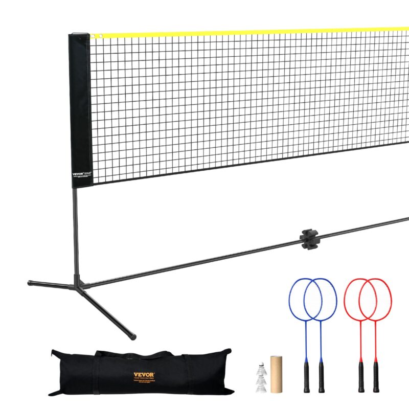 6.1 m Badminton Net Set Outdoor Portable Volleyball Pickleball Tennis Net, 6,1 m