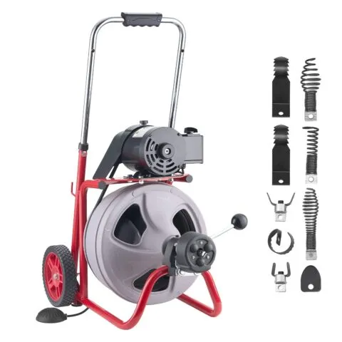 VEVOR Äravoolupuhastusmasin 30 m x 9,5 mm, 32,3 kg