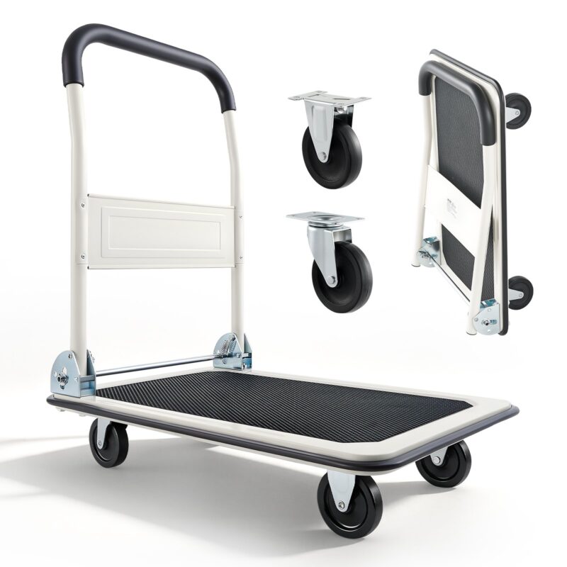 Foldable Push Cart Dolly, 150 kg, 73,7 x 48,0 x 82,5 cm