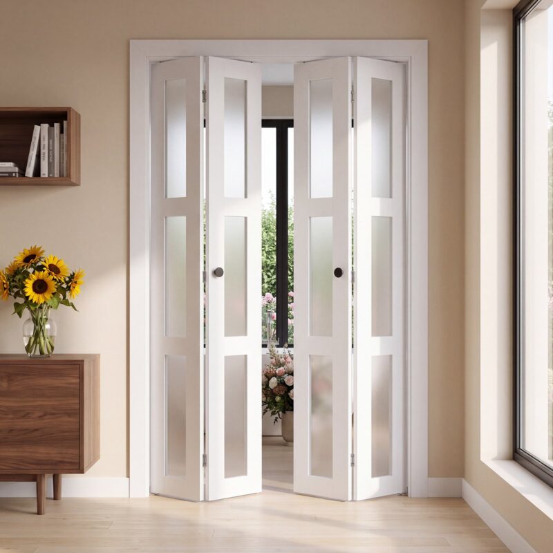 Bifold Closet Door 4-Panel, 1219 mm, 29,8 cm