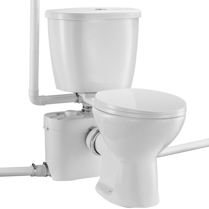 Macerating Toilet System with Powerful 700W Macerator Pump, 700 W