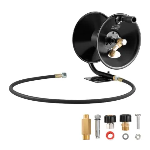 VEVOR Survepesuri voolikurull, 15,2 m, 9,5 mm, 310×268×335 mm