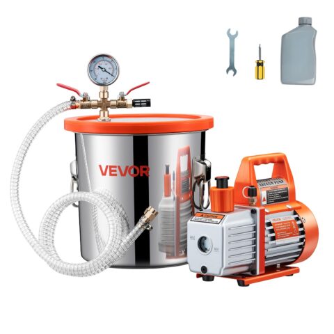 11.36 L Vacuum Chamber with Pump, 11,36 L, 1,5 m