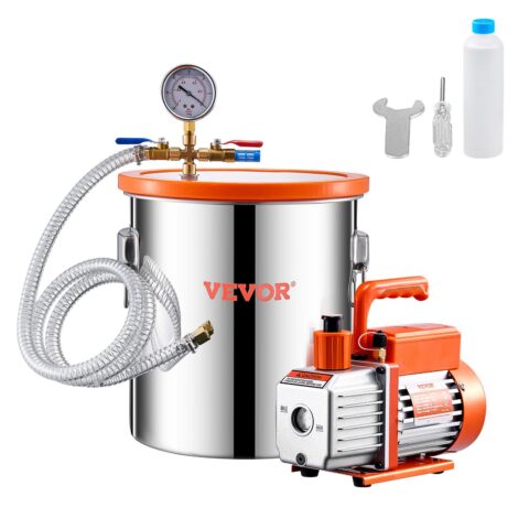 19 L Vacuum Chamber and 100 L/min(3.5 CFM) Pump Kit, 1,5 m